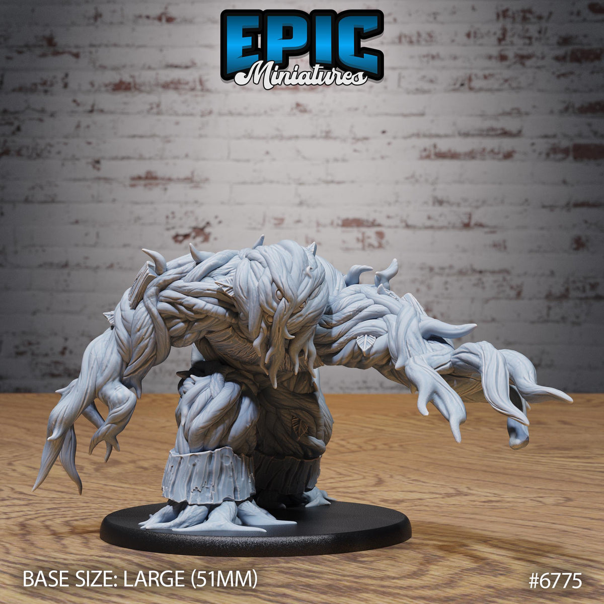 Figurine JDR Shambling Mound pour jeu de rôle - Imprimée en résine - Échelle 32mm - Epic Miniature