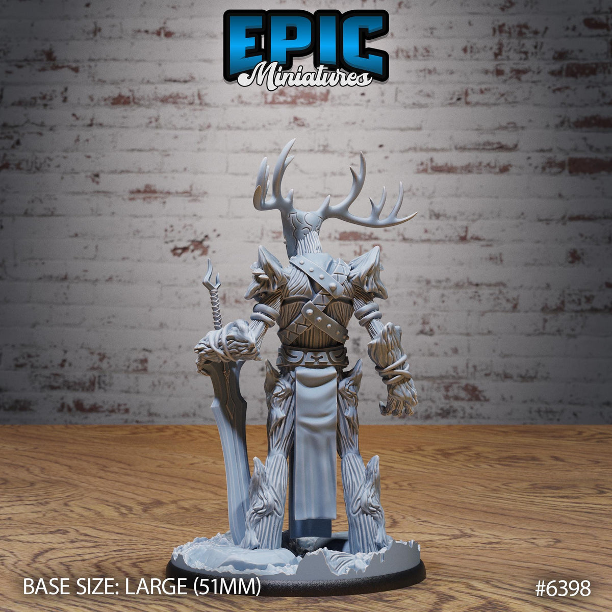 Figurine JDR Tree Guard pour jeu de rôle - Imprimée en résine - Échelle 32mm - Epic Miniature