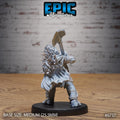 #6738 - Figurine Turtlefolk Grave Robber Digging en résine pour JDR