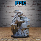 Figurine JDR Giant Lizard pour jeu de rôle - Imprimée en résine - Échelle 32mm - Epic Miniature