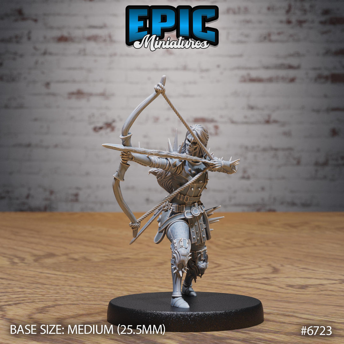 #6723 - Figurine Wight Warrior Attack en résine pour JDR
