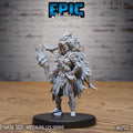 #6752 - Amazoness RPG figurine for role-playing games - Resin printed - 32mm scale - Epic Miniature