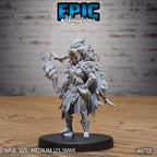 #6752 - Amazoness RPG figurine for role-playing games - Resin printed - 32mm scale - Epic Miniature
