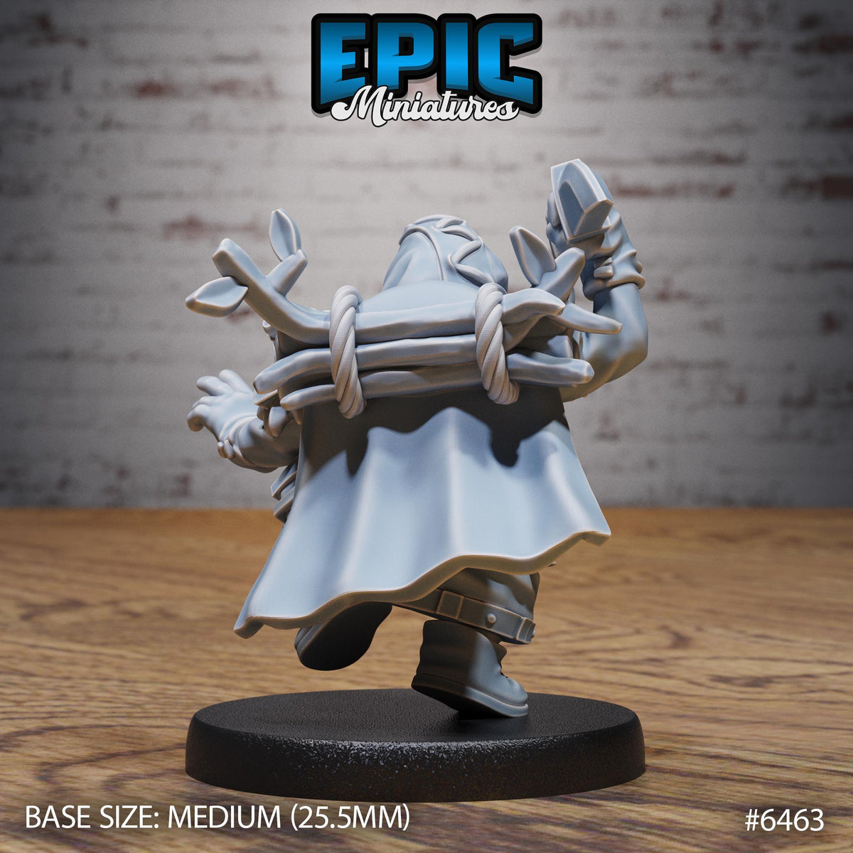 Dwarf Dragon Gunner RPG miniature for role-playing games - Resin printed - 28mm and 32mm scale - Epic Miniature