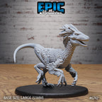 Figurine JDR Raptor pour jeu de rôle - Imprimée en résine - Échelle 32mm - Epic Miniature