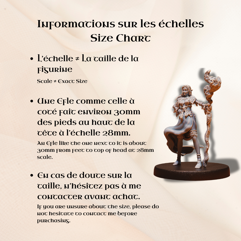 Figurine JDR Little Forest Defender pour jeu de rôle - Imprimée en résine - Échelle 32mm - Epic Miniature