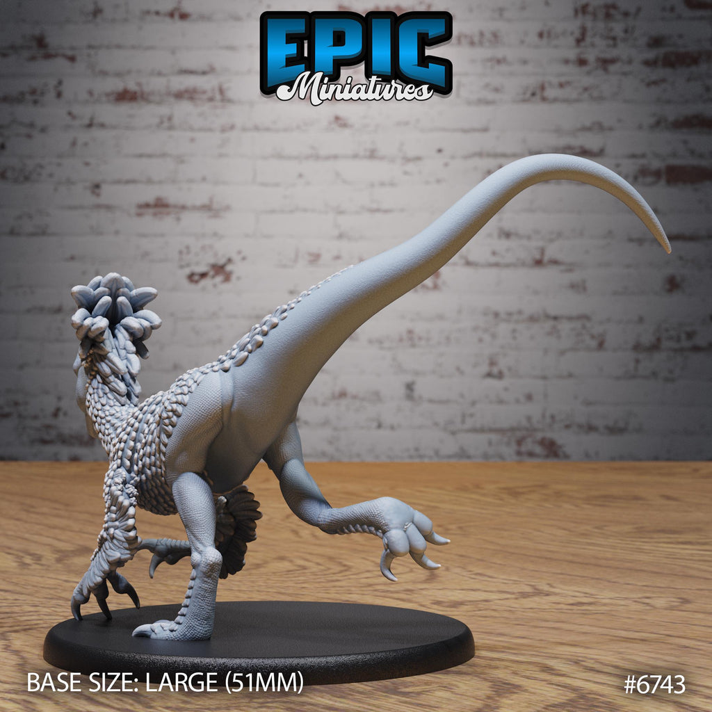 Figurine JDR Raptor pour jeu de rôle - Imprimée en résine - Échelle 32mm - Epic Miniature