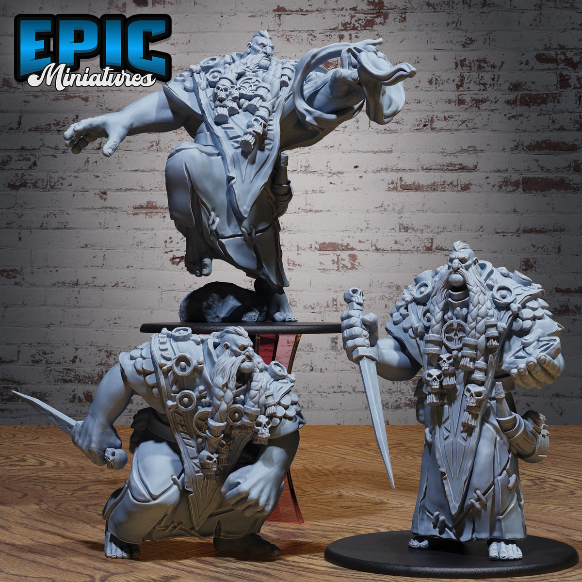 Figurine JDR Giant Shaman pour jeu de rôle - Imprimée en résine - Échelle 32mm - Epic Miniature
