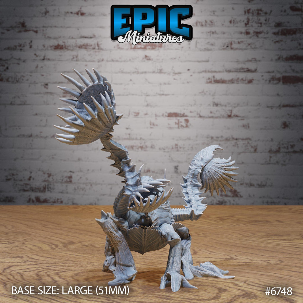 Figurine JDR Giga Flytrap pour jeu de rôle - Imprimée en résine - Échelle 32mm - Epic Miniature