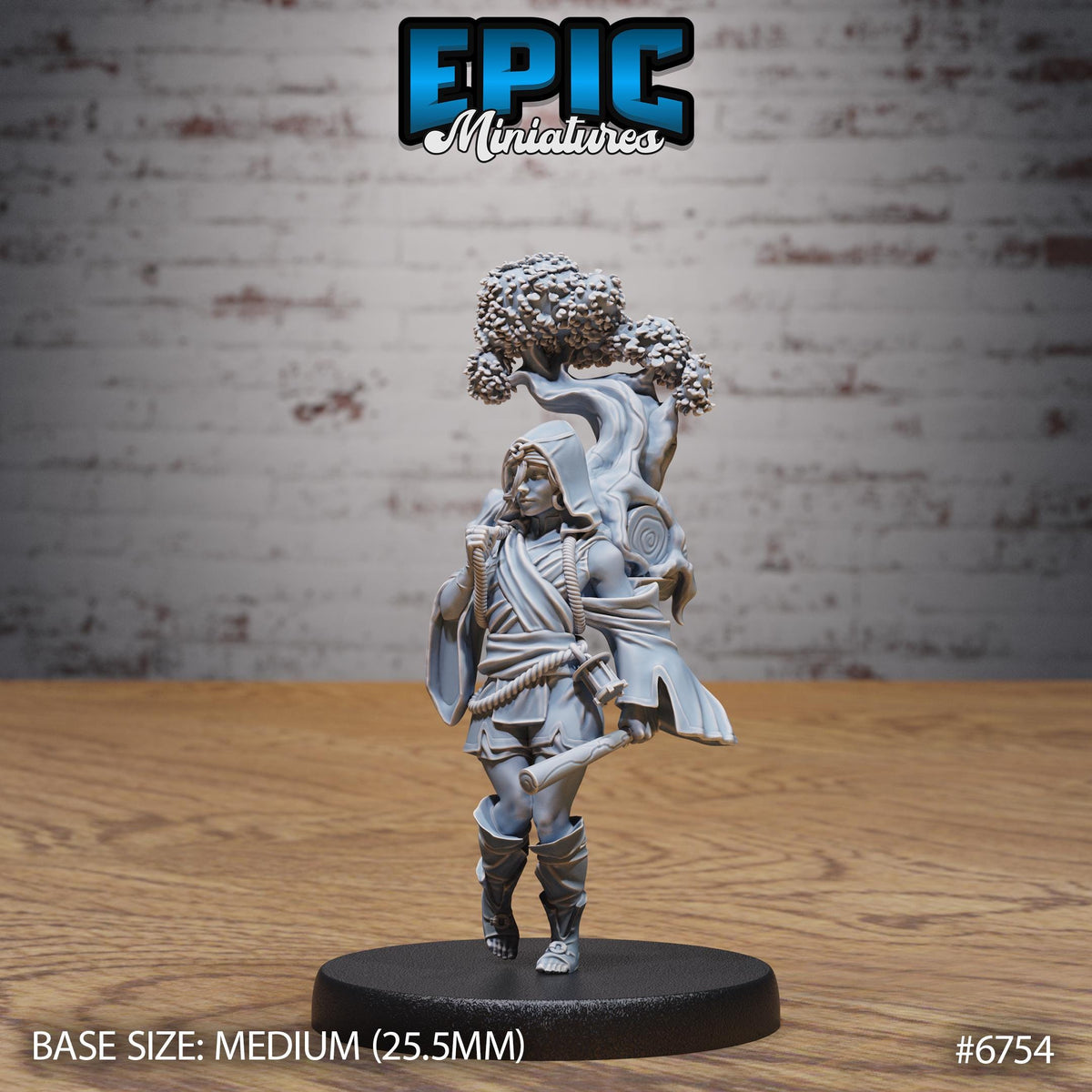 #6752 - Amazoness RPG figurine for role-playing games - Resin printed - 32mm scale - Epic Miniature