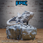 Figurine JDR Giant Lizard pour jeu de rôle - Imprimée en résine - Échelle 32mm - Epic Miniature