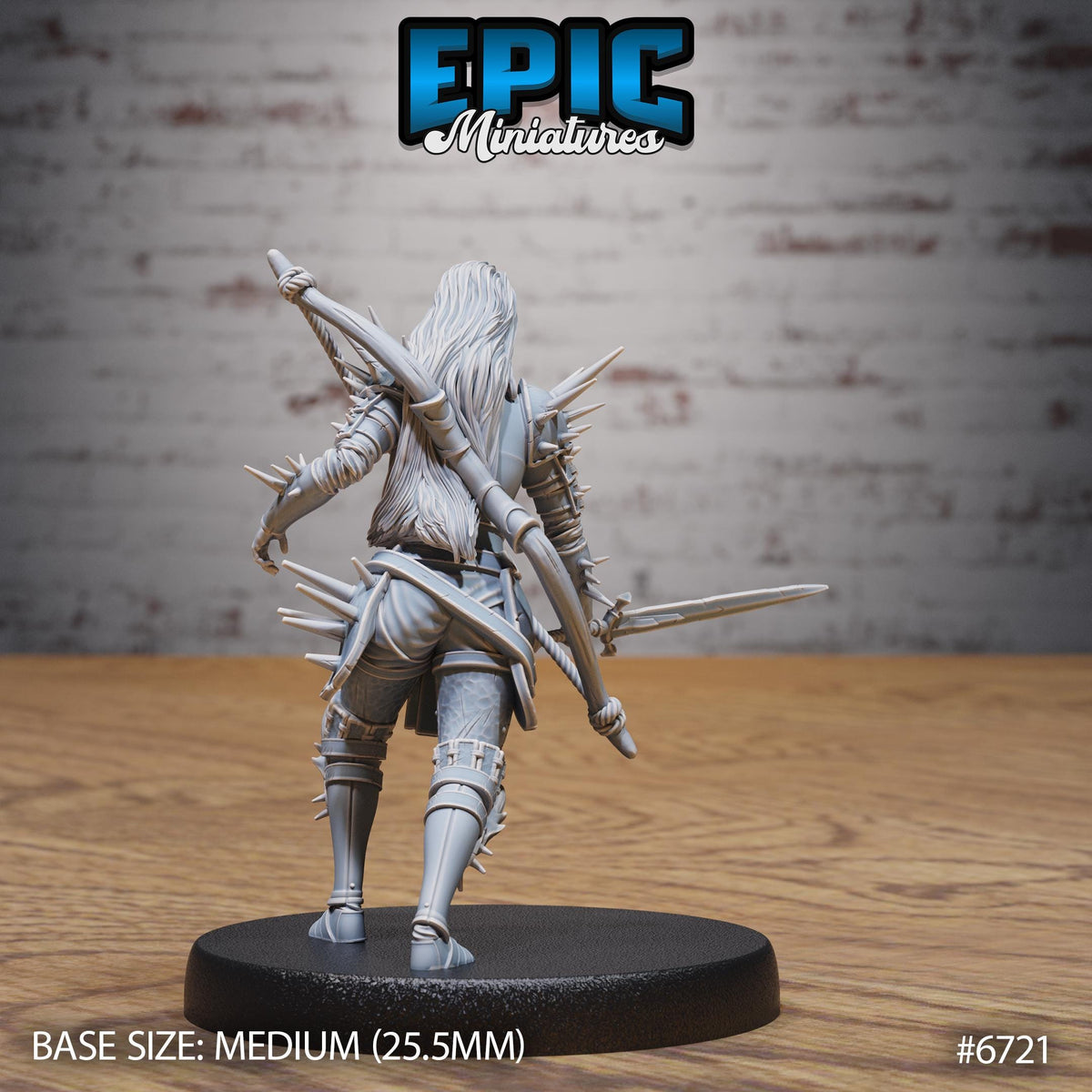 #6721 - Figurine Wight Warrior en résine pour JDR