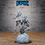 Figurine JDR Troll Shaman pour jeu de rôle - Imprimée en résine - Échelle 32mm - Epic Miniature