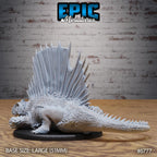 Figurine JDR Dimetrodon pour jeu de rôle - Imprimée en résine - Échelle 32mm - Epic Miniature