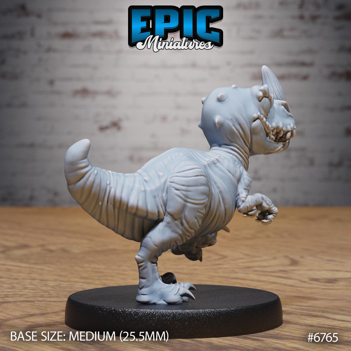#6765 - Figurine JDR Dinosaur Hatchling pour jeu de rôle - Imprimée en résine - Échelle 32mm - Epic Miniature
