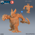 #2458 - Figurine JDR Skin Stitch Dragon Attacking pour jeu de rôle - Imprimée en résine - Échelle 32mm - Haunting Catacombs - Epic Miniature