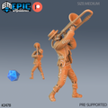 #2478 - Figurine JDR Skeleton Musician Trombone pour jeu de rôle - Imprimée en résine - Échelle 32mm - Epic Miniature