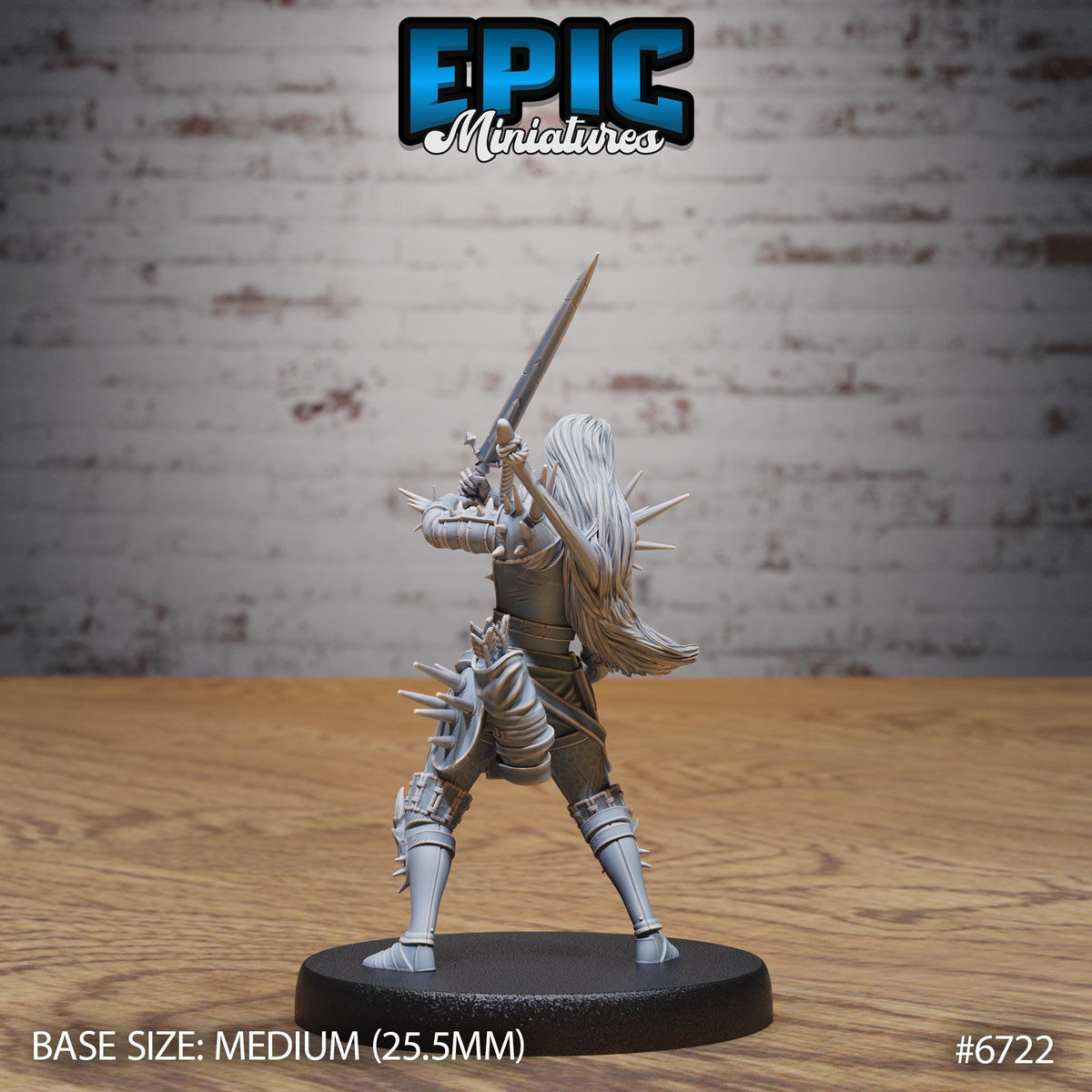 #6722 - Figurine Wight Warrior Attack en résine pour JDR