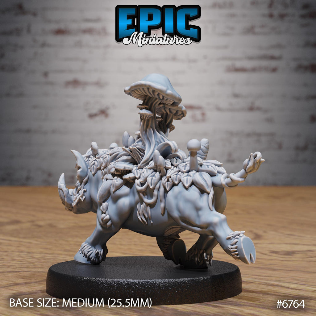 #6762 - Figurine JDR Mushroom Boar pour jeu de rôle - Imprimée en résine - Échelle 32mm - Epic Miniature