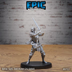 #6722 - Figurine Wight Warrior Attack en résine pour JDR