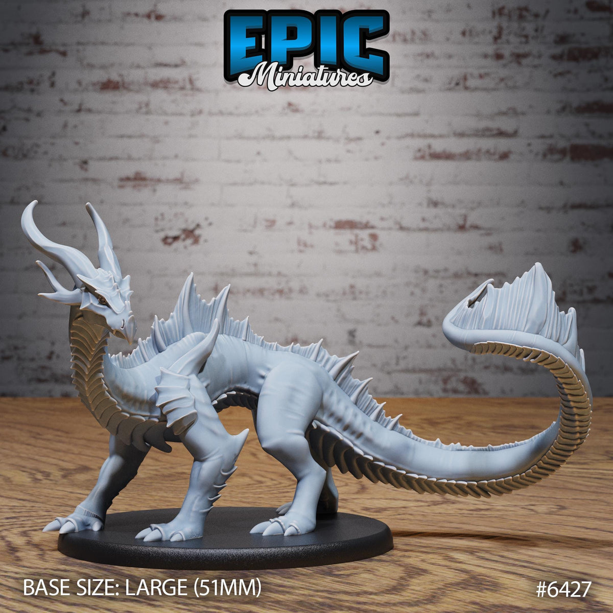 Figurine JDR Emerald Guard Drake pour jeu de rôle - Imprimée en résine - Échelle 32mm - Epic Miniature