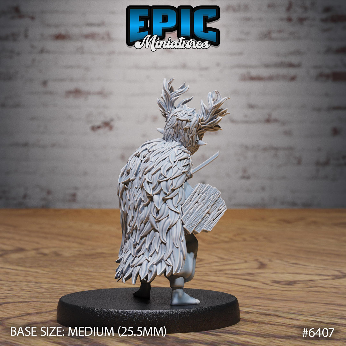 Figurine JDR Little Forest Defender pour jeu de rôle - Imprimée en résine - Échelle 32mm - Epic Miniature