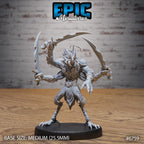 #6759 - Figurine JDR Insectoid Monk pour jeu de rôle - Imprimée en résine - Échelle 32mm - Epic Miniature
