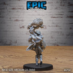 #6752 - Figurine JDR Amazoness pour jeu de rôle - Imprimée en résine - Échelle 32mm - Epic Miniature