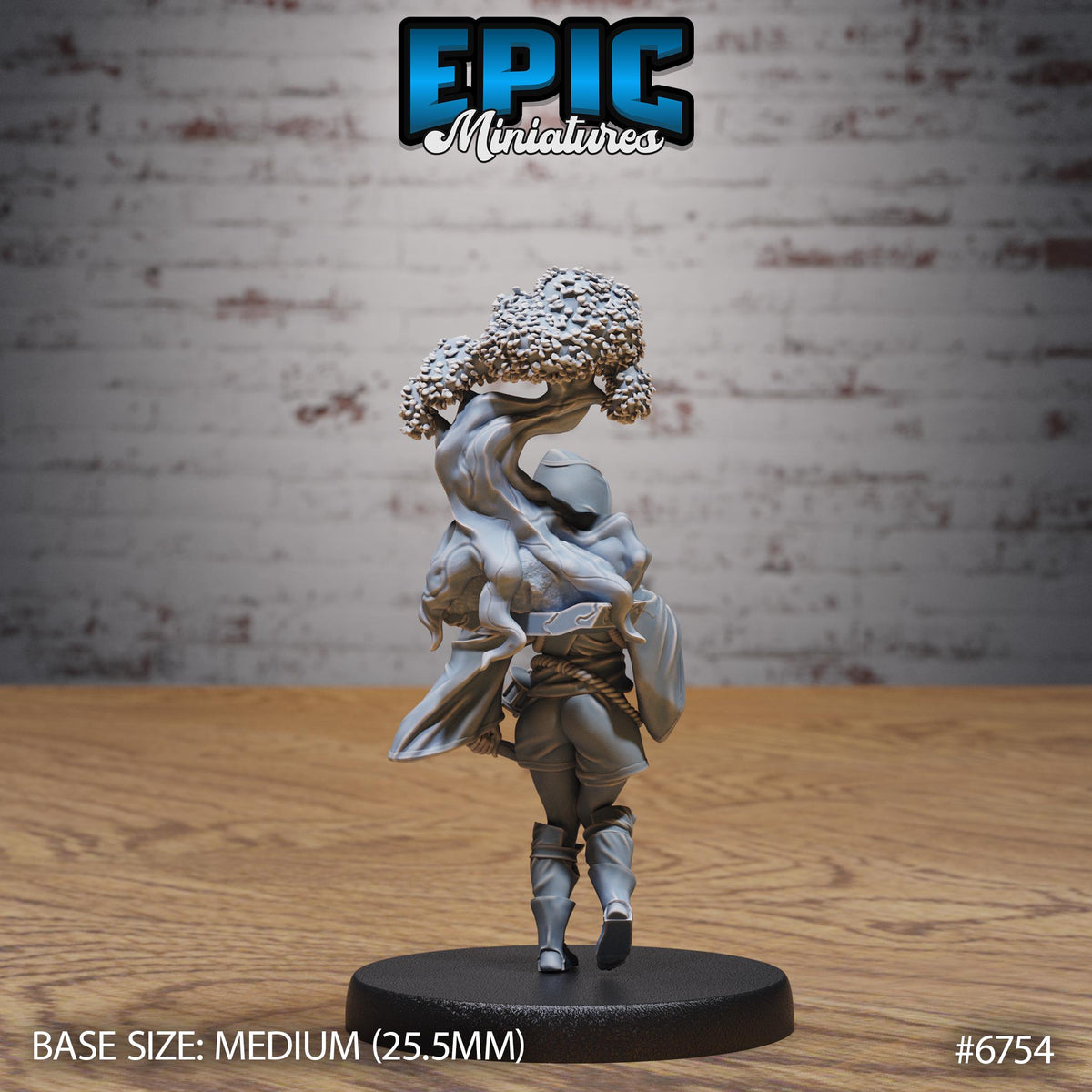 #6752 - Figurine JDR Amazoness pour jeu de rôle - Imprimée en résine - Échelle 32mm - Epic Miniature