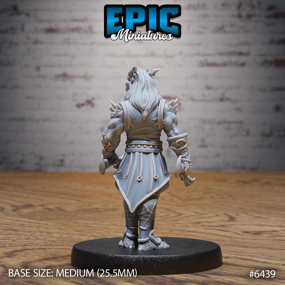 #6439 - Figurine Dragonborn Rogue en résine pour JDR