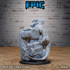 Figurine JDR Giant Lizard pour jeu de rôle - Imprimée en résine - Échelle 32mm - Epic Miniature