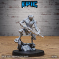#6785a - Frog Folk Hunter RPG miniature for role-playing games - Resin printed - 32mm scale - Epic Miniature