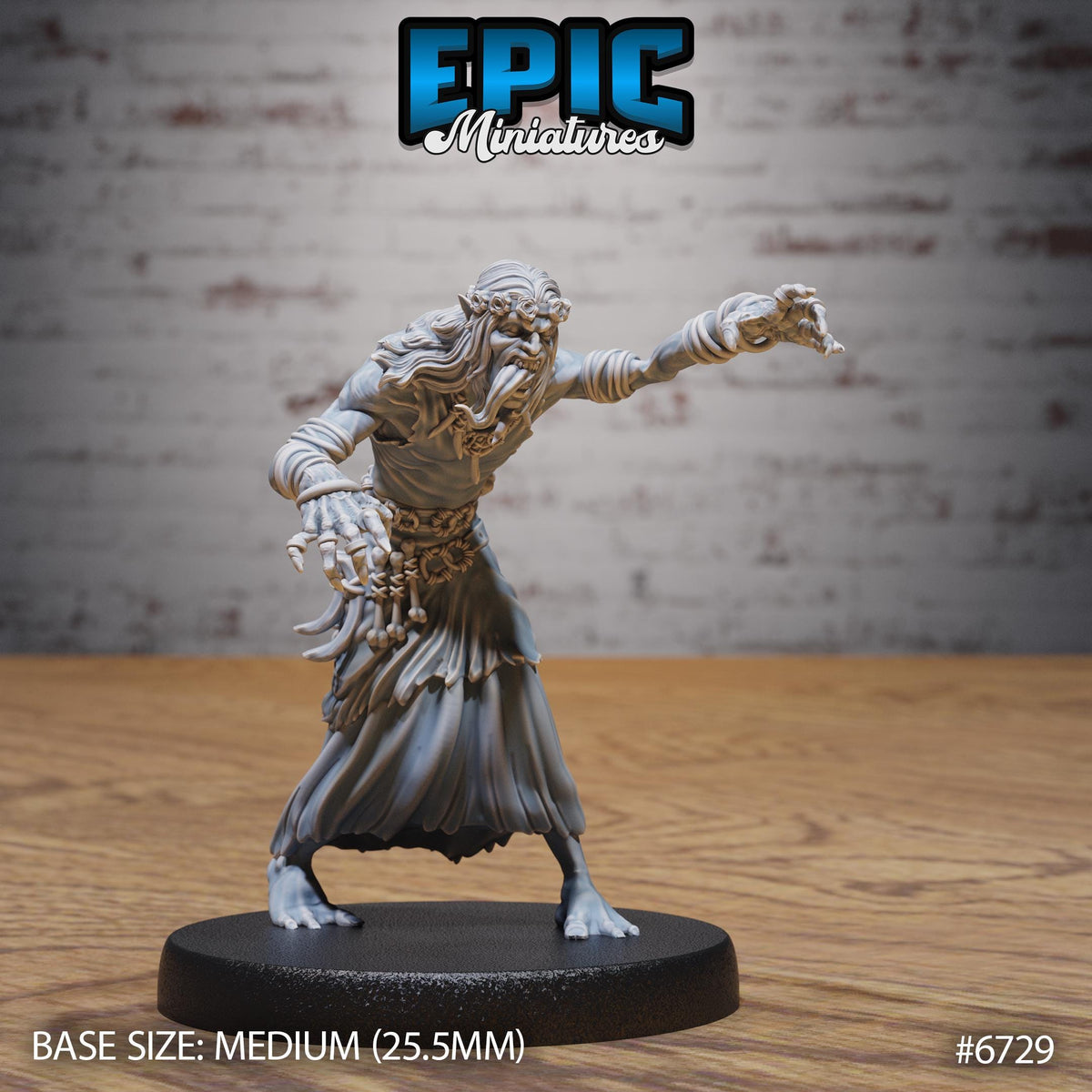 #6729 - Figurine Ghoul Gravecaller Chase en résine pour JDR (Copie)
