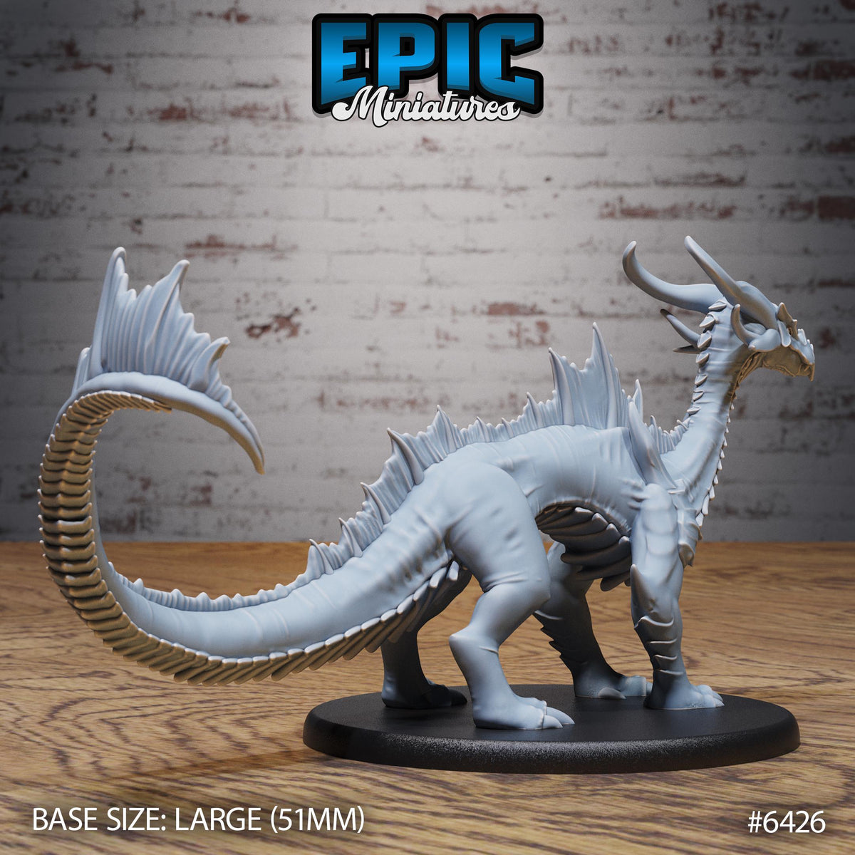 Figurine JDR Emerald Guard Drake pour jeu de rôle - Imprimée en résine - Échelle 32mm - Epic Miniature