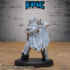 #6738 - Figurine Turtlefolk Grave Robber Digging en résine pour JDR