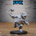 #6390 - Figurine JDR Baby Minotaur Attack pour jeu de rôle - Imprimée en résine - Échelle 32mm - Epic Miniature