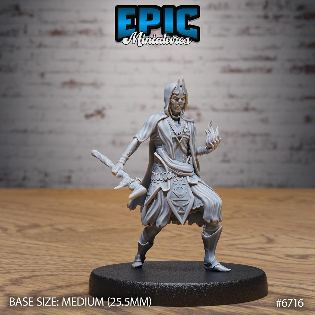 #6716 - Figurine Novice Lich Attack en résine pour JDR