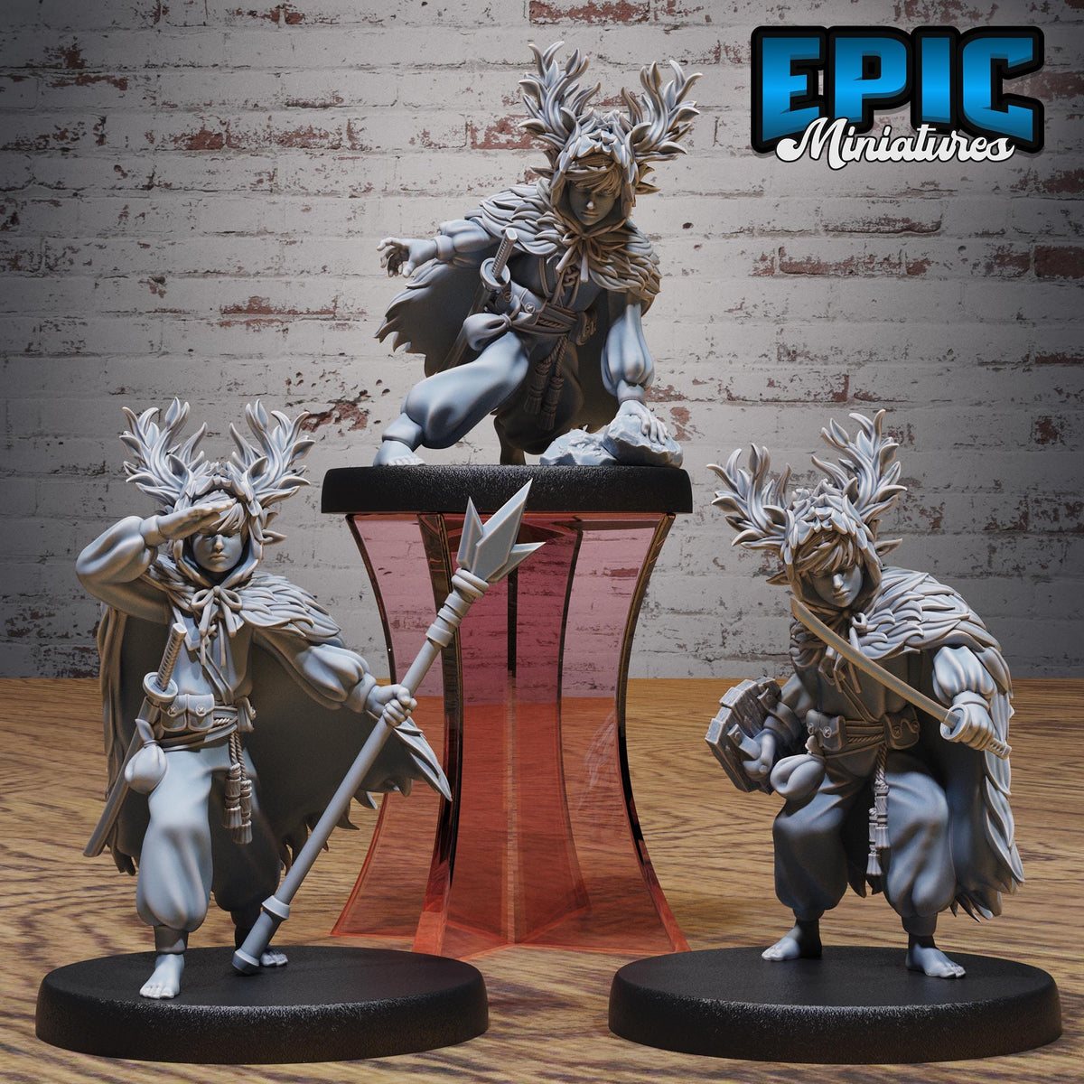 Figurine JDR Little Forest Defender pour jeu de rôle - Imprimée en résine - Échelle 32mm - Epic Miniature
