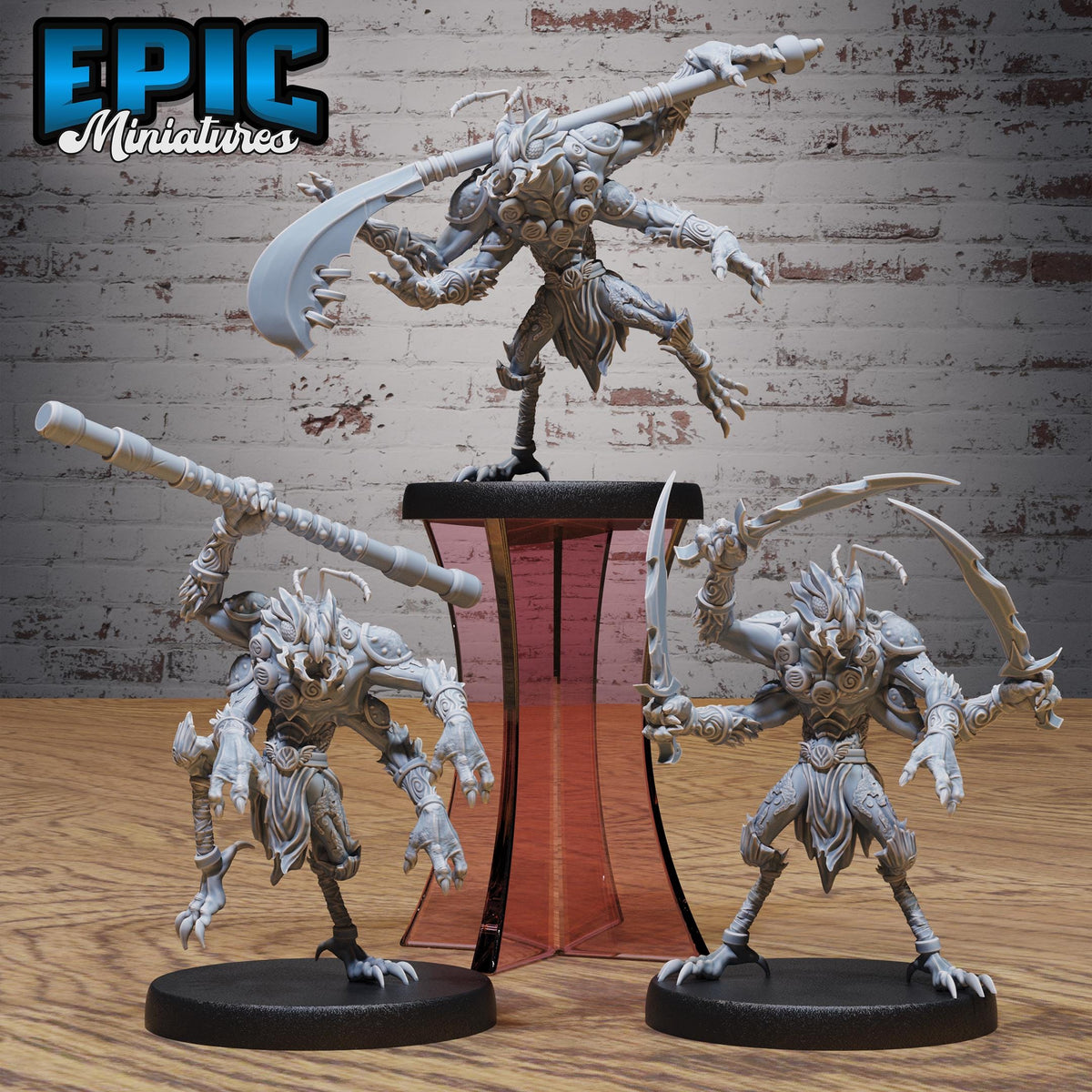 #6759 - Insectoid Monk RPG miniature for role-playing games - Resin printed - 32mm scale - Epic Miniature