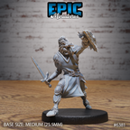 #6381 - Figurine JDR Green Dragonspawn Blocking pour jeu de rôle - Imprimée en résine - Échelle 32mm - Epic Miniature