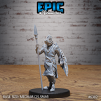 #6382 - Figurine JDR Green Dragonspawn Spear pour jeu de rôle - Imprimée en résine - Échelle 32mm - Epic Miniature