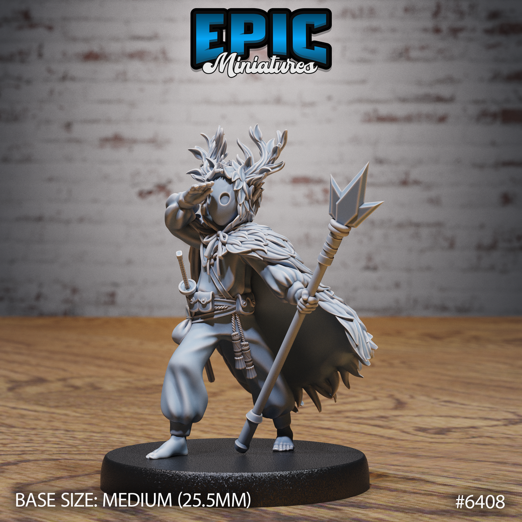 #6408b - Figurine JDR Little Forest Defender Searching pour jeu de rôle - Imprimée en résine - Échelle 32mm - Epic Miniature