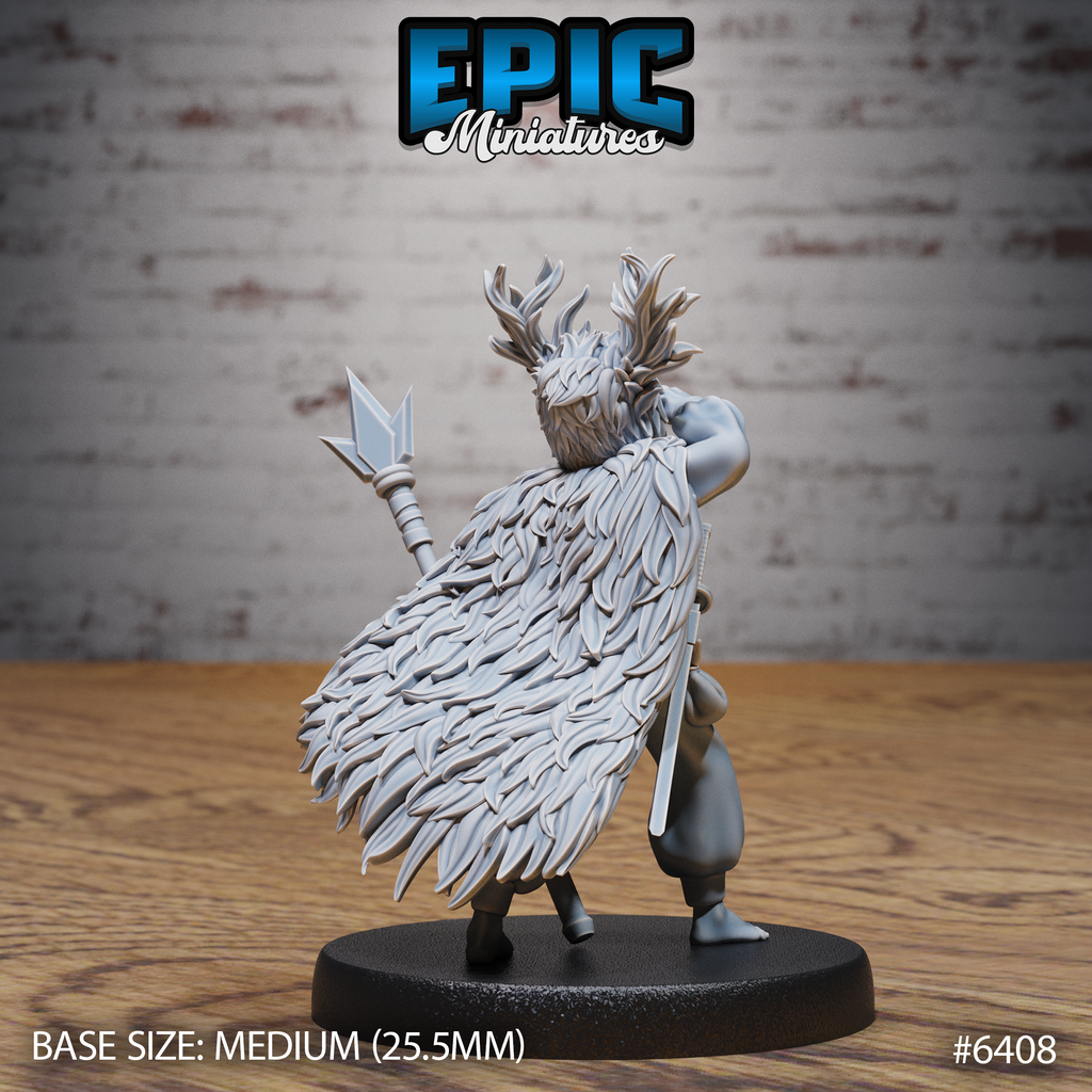 Figurine JDR Little masked  Forest Defender pour jeu de rôle - Imprimée en résine - Échelle 32mm - Epic Miniature
