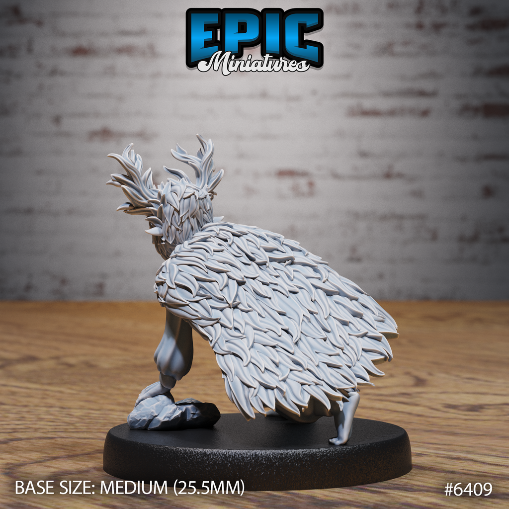 Figurine JDR Little masked  Forest Defender pour jeu de rôle - Imprimée en résine - Échelle 32mm - Epic Miniature