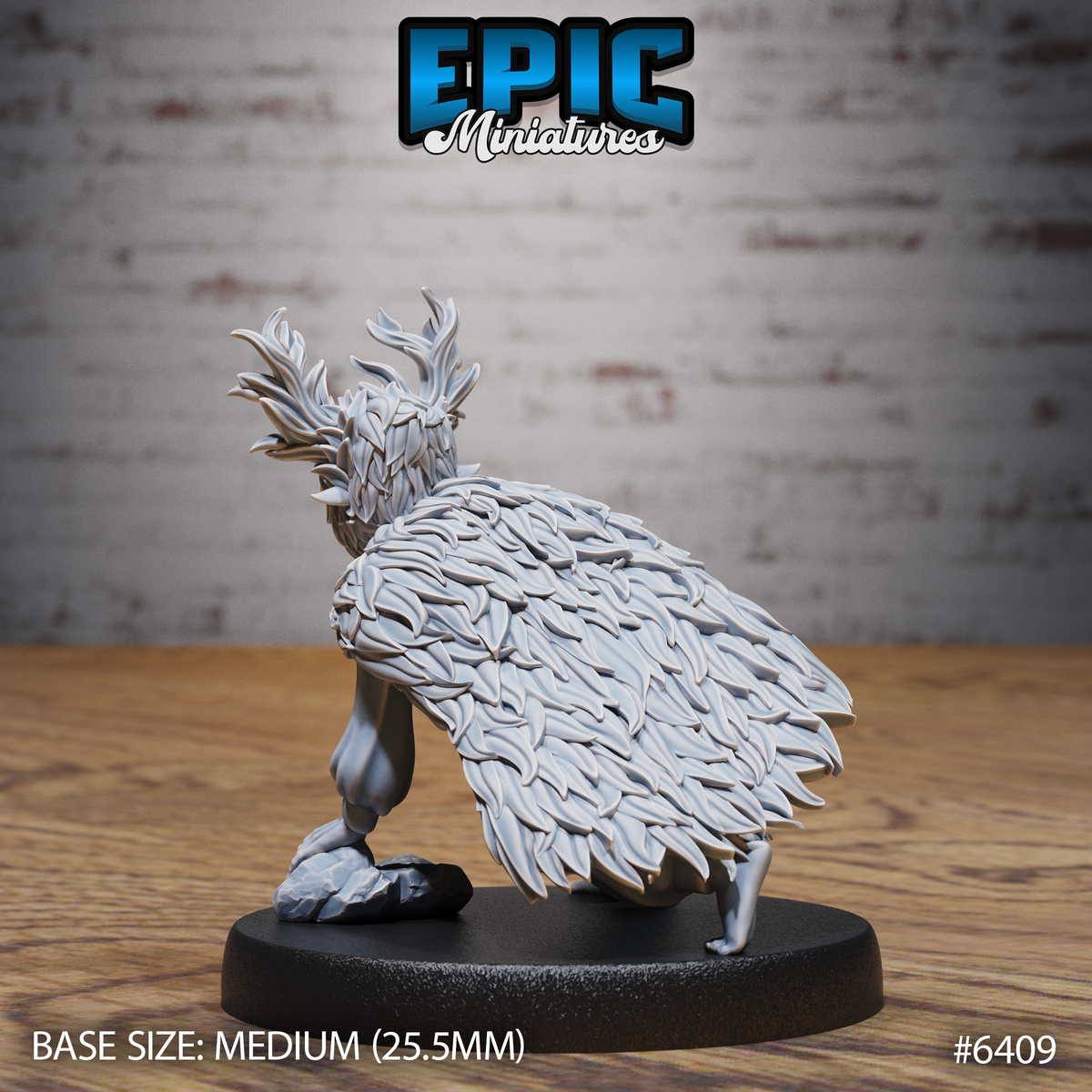 Figurine JDR Little masked  Forest Defender pour jeu de rôle - Imprimée en résine - Échelle 32mm - Epic Miniature