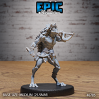 #6785b - Figurine JDR Caped folkloric frog hunter pour jeu de rôle - Imprimée en résine - Échelle 32mm - Epic Miniature