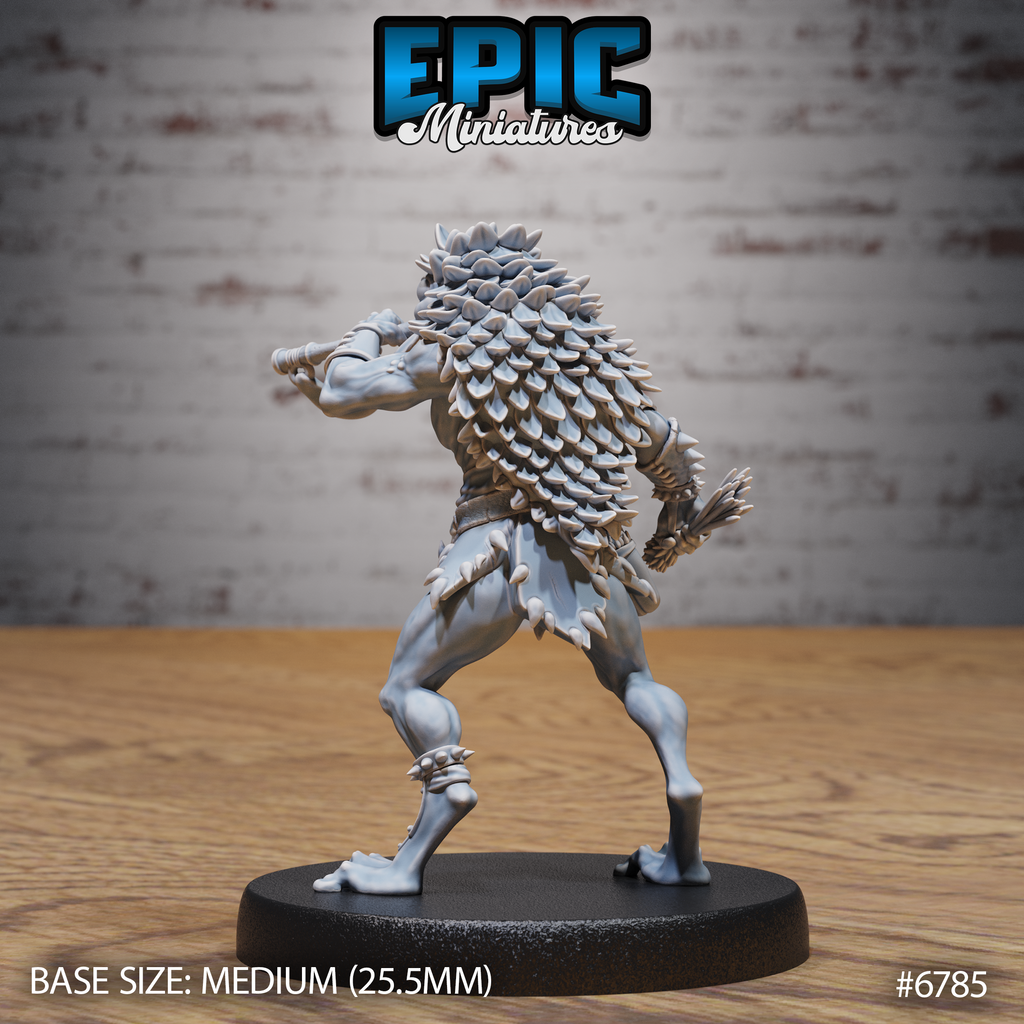 #6785b - Figurine JDR Caped folkloric frog hunter pour jeu de rôle - Imprimée en résine - Échelle 32mm - Epic Miniature