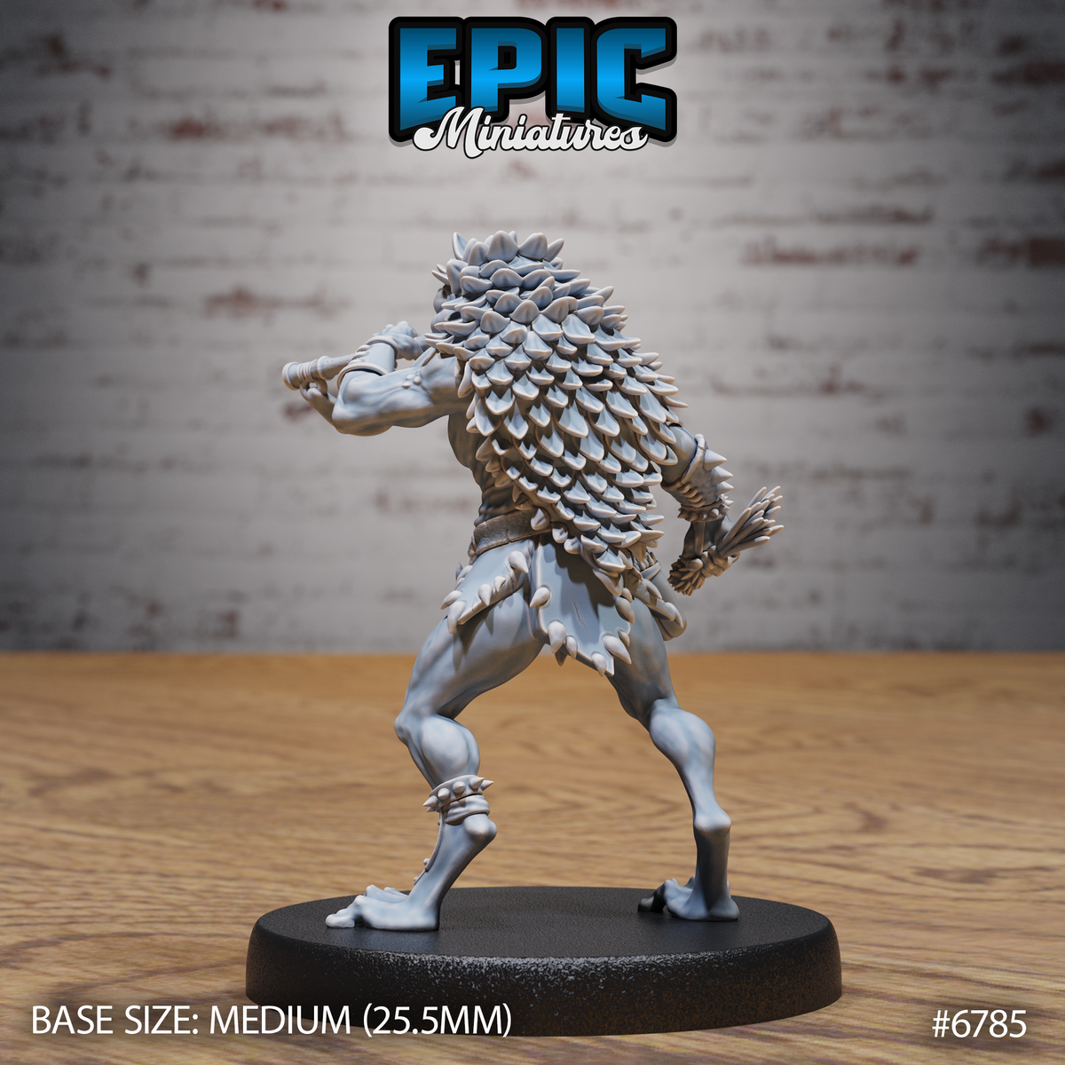 #6785b - Figurine JDR Caped folkloric frog hunter pour jeu de rôle - Imprimée en résine - Échelle 32mm - Epic Miniature
