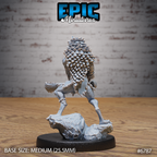 #6785b - Figurine JDR Caped folkloric frog hunter pour jeu de rôle - Imprimée en résine - Échelle 32mm - Epic Miniature