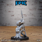 Figurine JDR Woodmask Assasin pour jeu de rôle - Imprimée en résine - Échelle 32mm - Epic Miniature